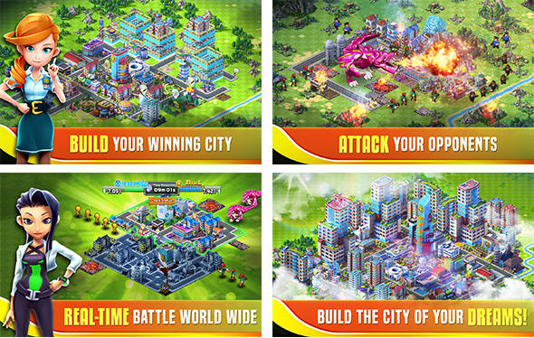 コロプラの街づくりゲーム ランブル シティ をもとに制作したスマホ向けアプリ Downtown Showdown を全世界で配信開始 Pvp要素を強化 ニュース 株式会社コロプラ